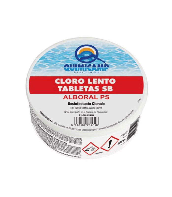 Quimicamp Alboral PS tabletas SB 500 G Quimicamp Alboral PS tabletas SB 500gr - Imagen 1